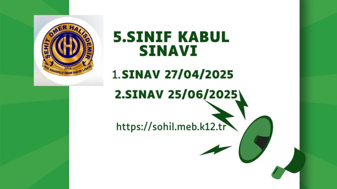 5. SINIF KABUL SINAV TARİHLERİ BELLİ OLDU